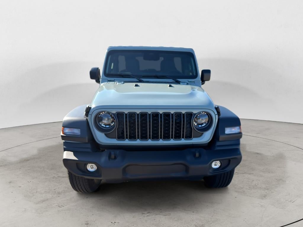 2026 Jeep Wrangler WRANGLER 4-DOOR SPORT S in Earl Clearcoat — front three-quarter view