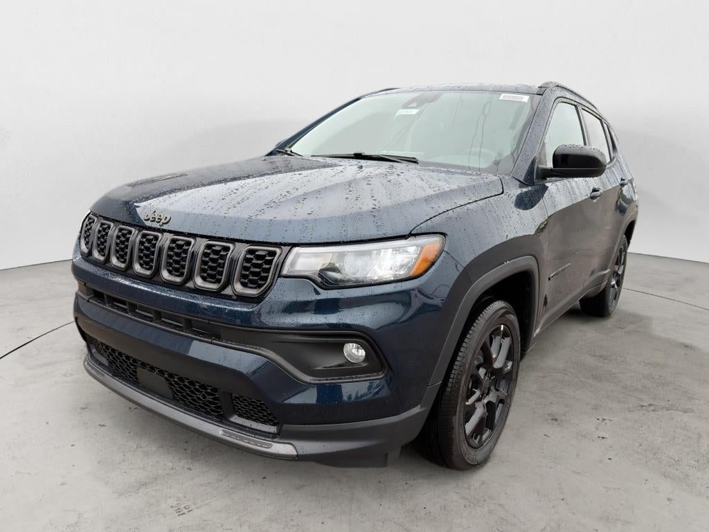 2026 Jeep Compass COMPASS LATITUDE ALTITUDE 4X4 in Fathom Blue Pearl-Coat Exterior Paint — front three-quarter view